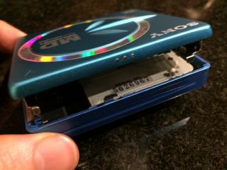 Vintage Sony MZ - E60 Portable MD Minidisc Walkman Player in Blue 8