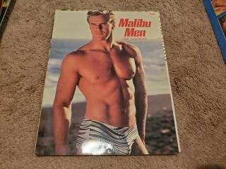 Vintage 1987 Malibu Men Calendar By Tory Jeffery Male Beefcake Gay Interest