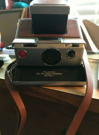 Polaroid Sx - 70 Alpha 1 Land Camera With Leather Messenger Bag