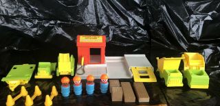 Vintage Fisher Price Lift And Load Lumber Yard - Complete