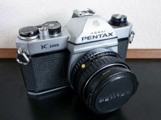 Classic Asahi Pentax K1000 Camera & Smc Pentax - M 50mm F/2 Lens
