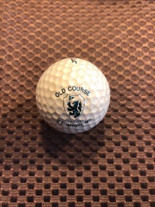 Logo Golf Ball - Old Course At St.  Andrews Golf Links.  Scotland.  Vintage Titleist