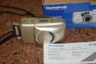 Olympus Stylus Epic Zoom 170 Qd 35 Mm Point & Shoot Film Camera 38 - 170 Vintage