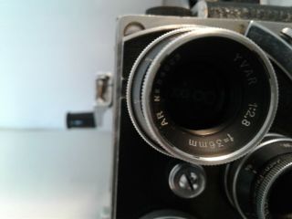 Bolex Paillard H8 Supreme 8mm Film Camera,  3 Lenses,  Carrying Case 3