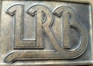 Lrb Little River Band Logo Vintage Belt Buckle