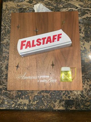 Vintage Falstaff Beer Sign Wood America’s Premium Quality Beer