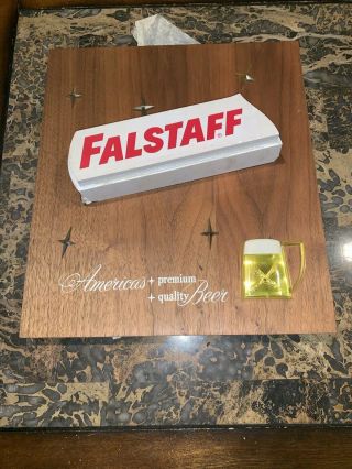 Vintage Falstaff Beer Sign Wood America’s Premium Quality Beer 2