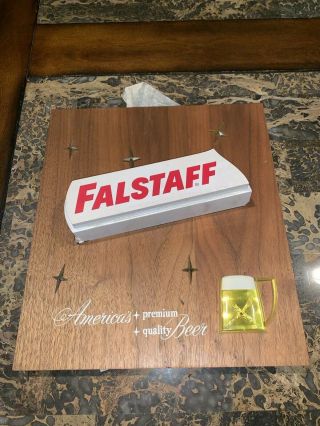 Vintage Falstaff Beer Sign Wood America’s Premium Quality Beer 3