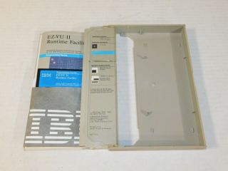 Vintage 1986 IBM EZ - VU II Runtime Facility Desktop Computer Software 5.  25 
