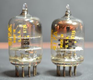 WESTERN ELECTRIC WE - 417A NOS PERFECT MATCHED PAIR - IDENTICAL CODES 