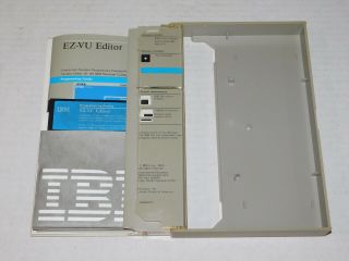 Vintage 1985 IBM EZ - VU Editor Desktop Computer Programming Software 5.  25 