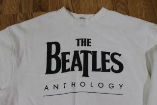 VTG The Beatles Anthology Crewneck Sweatshirt Size XL Apple Best Buy 90’s 2
