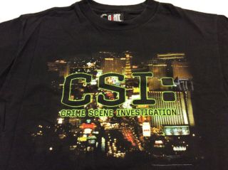 Csi Crime Scene Investigation Vintage 2006 Cbs Tv Show Black T Shirt Medium M