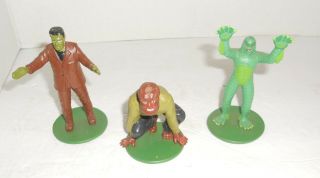 Vintage Universal Monsters Pvc Figure Creature Black Lagoon Wolfman Frankenstein
