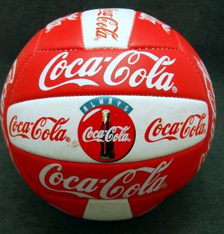 Vintage Coca Cola Coke Soccer Ball Bottle Graphic