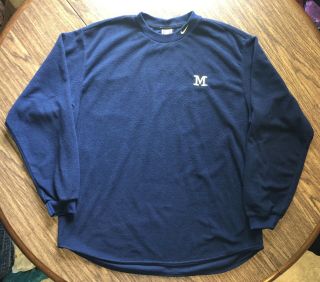 Nike Michigan Wolverines Vintage Blue Fleece Crewneck Sweatshirt Men’s Size Xxl