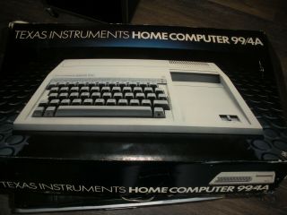 Texas Instruments Home Computer Ti 99/4a Completewith All Papers In The Box