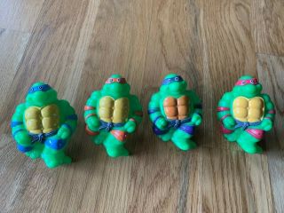 Vintage 1990 Tmnt Night Light Teenage Mutant Ninja Turtles Complete Set Nitelite