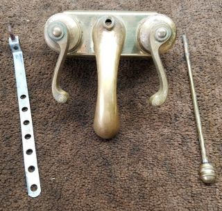 Vintage Brass Bathroom Sink Faucet Handles (spa)