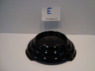 Vintage Fenton Black Amethyst Glass Stand Pedestal Base Vase Plinth Display E
