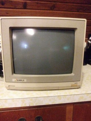 Vintage Amiga Model 1080 Monitor.  Miscellaneous Software And Misc Amiga Items