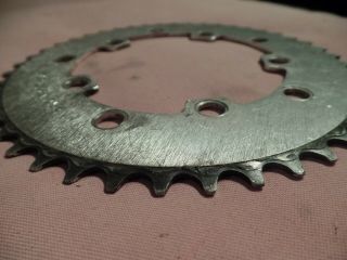 PRO NECK - 45t Chainring Silver,  110 & 130bcd,  Vintage Old School BMX Made USA 4