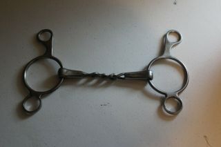 Vintage O Ring Bit 6 " Snaffle Mouth Driving Riding Stainless Steel