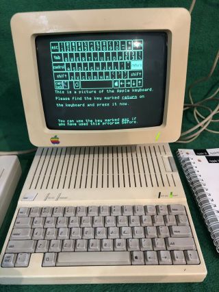Apple IIc A2S4000,  External Disk Drive,  Monitor Stand,  Software, 2