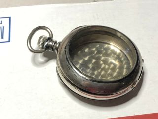 Large Vintage Coin Silver Pocket Watch Case