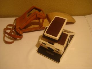 Polaroid Sx - 70 Land Camera,  Model 2,  With Leather Case