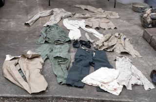 Vintage Us Army Khaki Trousers And Shirts - Trousers Size 32 & 34 Shirt Size 16
