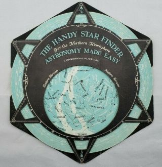 Vintage The Handy Star Finder Hammond Astronomy Chart Map 1950