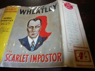 Dennis Wheatley - The Scarlet Impostor - SIGNED HB 1st in Jacket 3