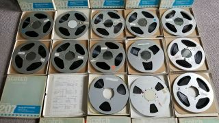 Reel To Reel Tapes.  13 Aluminum 10.  5 Inch Recorded Music.