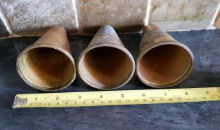 Vintage military brass shell nose cones 5