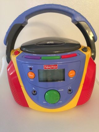 Vintage Fisher Price Portable Disc Cd Player Kids Boombox 2004