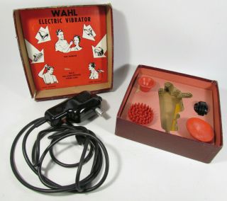 Vintage Wahl Hand - E Electric Massage Vibrator In W/ Box