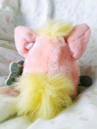 Vintage 1999 Furby Baby - Pink & Yellow - w/ Tags - 3