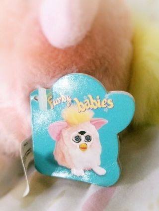 Vintage 1999 Furby Baby - Pink & Yellow - w/ Tags - 5