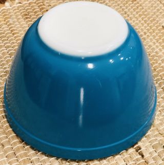 Vintage Small Pyrex Blue 401 Mixing Bowl 3