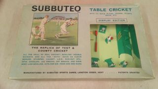 Subbuteo Cricket - Display Edition - Vintage