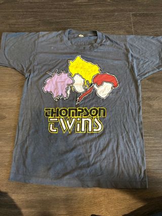 Vintage Thompson Twins Tour Of Future Days Concert T Shirt