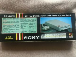 Commodore Amiga Amitek Sony External Slim Disk Drive NIB Best Drive made 2