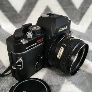 Konica AutoReflex TC 35mm SLR Film Camera w/ Hexanon AR 50mm f/1.  7 Lens Vintage 2