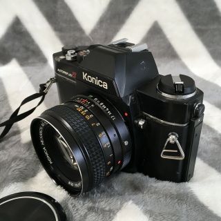 Konica AutoReflex TC 35mm SLR Film Camera w/ Hexanon AR 50mm f/1.  7 Lens Vintage 3