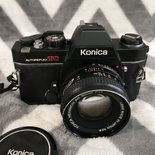 Konica AutoReflex TC 35mm SLR Film Camera w/ Hexanon AR 50mm f/1.  7 Lens Vintage 4