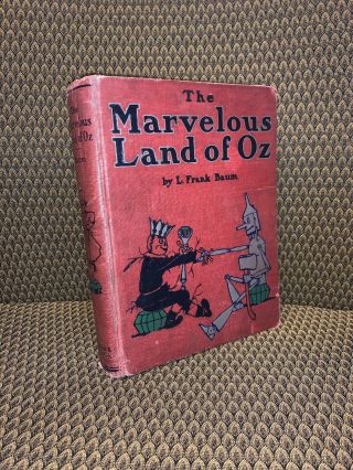 1904 1ed The Marvelous Land Of Oz L Frank Baum Wizard Of Oz Illustrated Fantasy