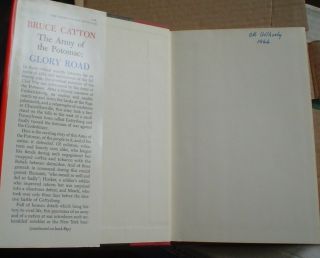 THE ARMY OF THE POTAMAC GLORY ROAD HARDCOVER BOOK GREAT SHAPE 1952 CATTON W/DUST 3