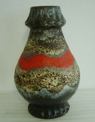 Large Vtg 60s/70s Duemler & Breiden Lava Glaze Pottery Vase