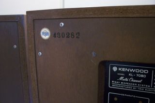 Kenwood KL - 7080 5 - Way 6 speaker 15 
